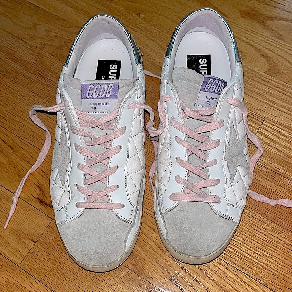 Quilted Leather Golden Goose Superstar Sneakers